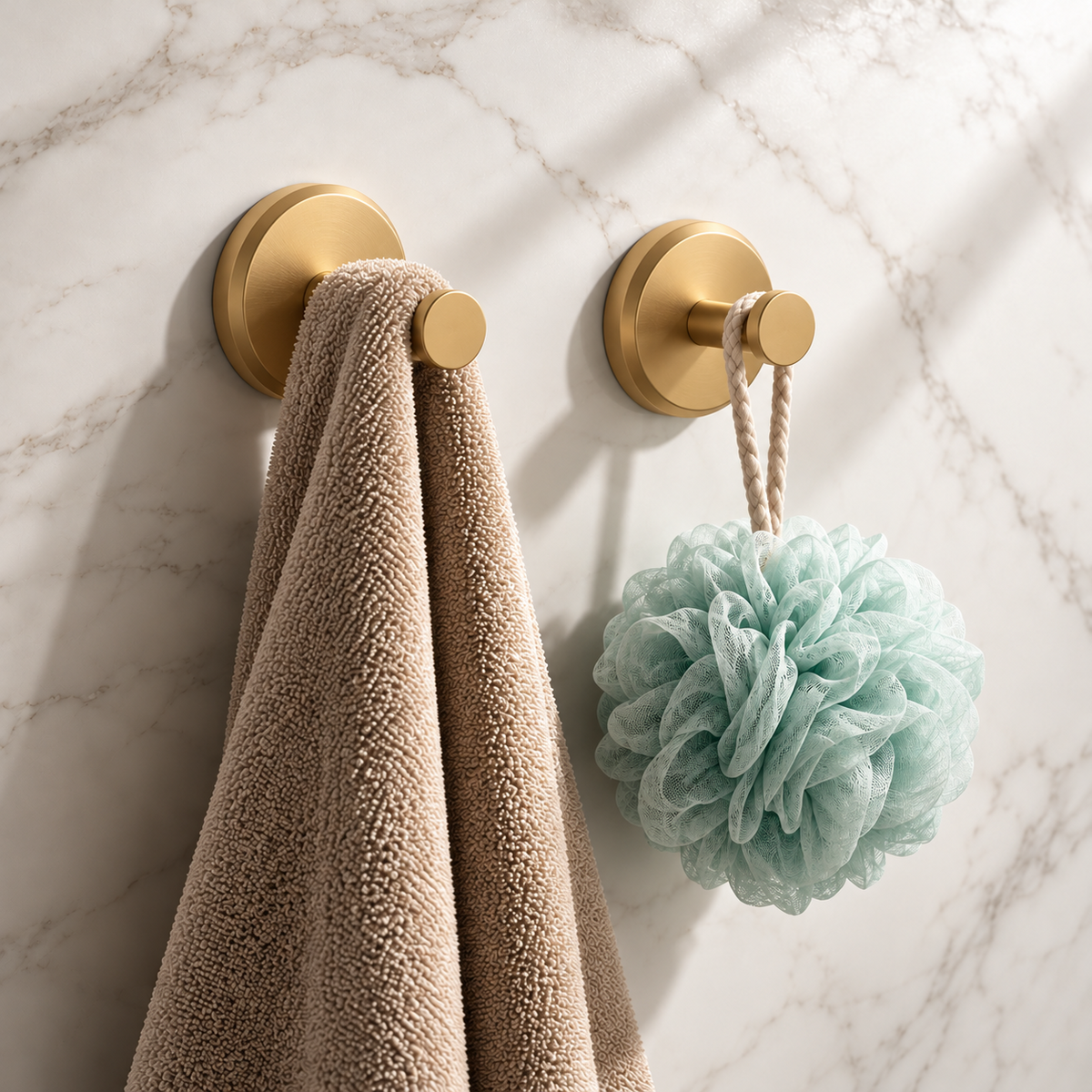 Avenoire Gold – Handtuch und Duschschwamm