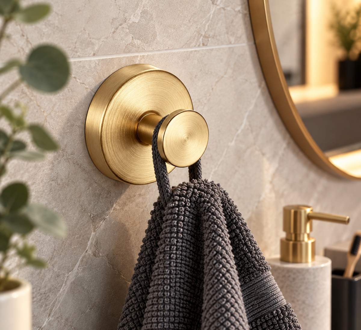 Avenoire Gold – Haken am Waschbecken