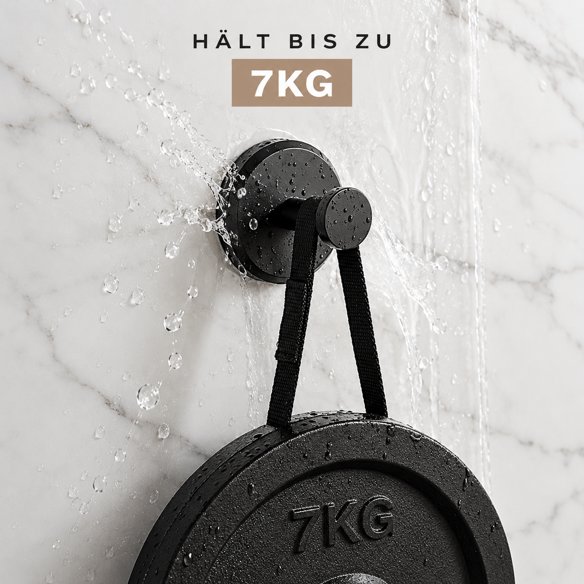 Avenoire Schwarz – Haken mit 7 kg Gewicht