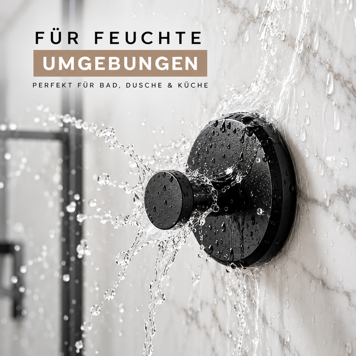 Avenoire Schwarz – wasserbeständiger Haken